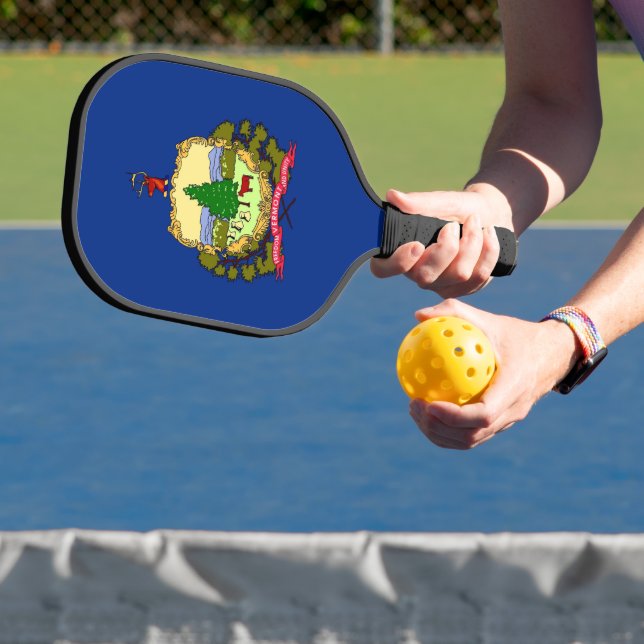Pickleball Paddle, Vermont State flag Paddle (Insitu)