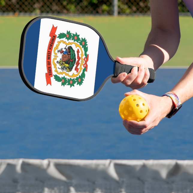 Pickleball Paddle, West Virginia flag Paddle (Insitu)
