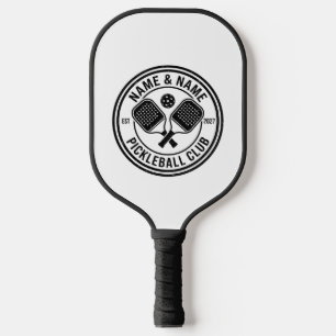 Pickleball Paddle with Circular Club Logo