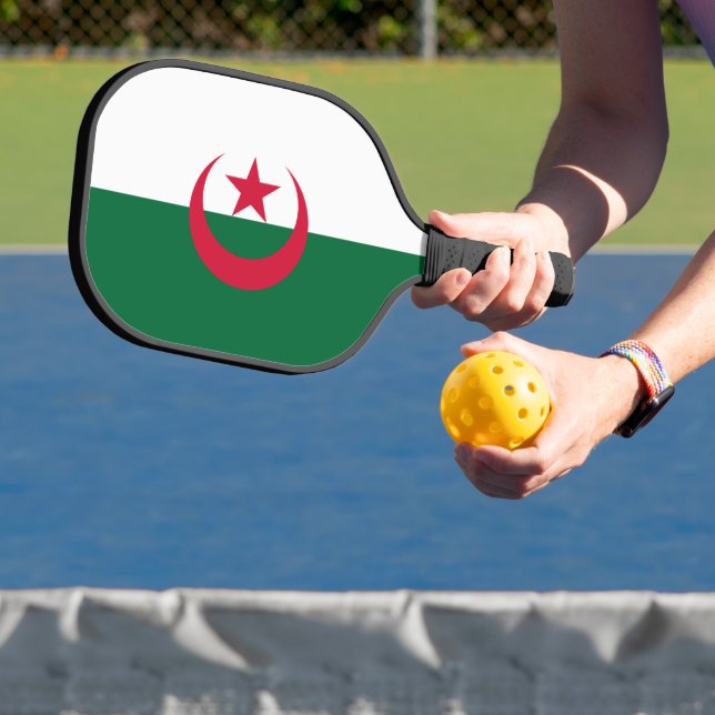 Pickleball Paddle with flag of Algeria  (Insitu)