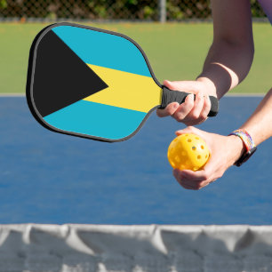 Pickleball Paddle with flag of Bahamas