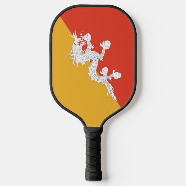 Pickleball Paddle with flag of Bhutan (Front)