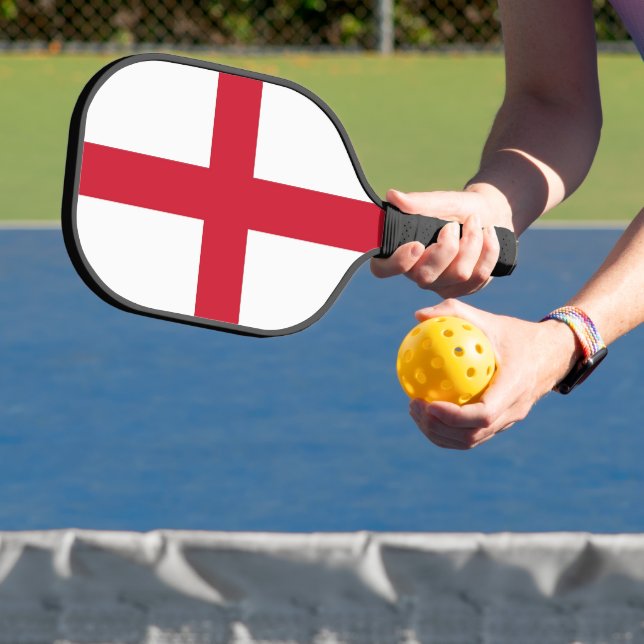 Pickleball Paddle with flag of England (Insitu)