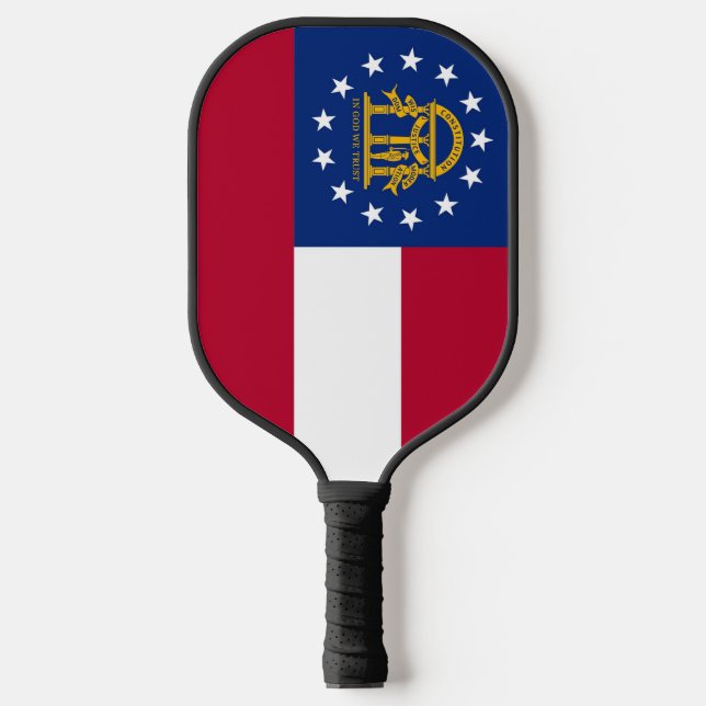 Pickleball Paddle with flag of Georgia, USA (Front)
