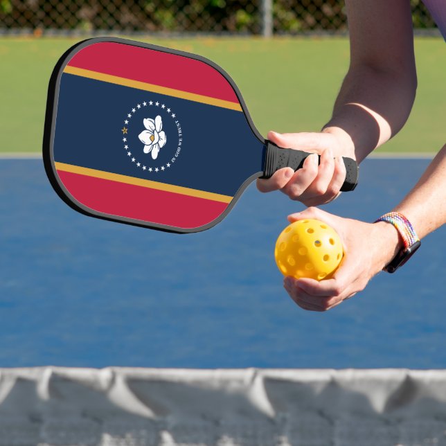 Pickleball Paddle with flag of Mississippi, USA (Insitu)