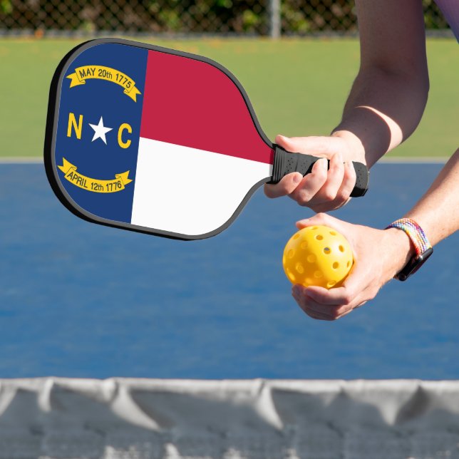 Pickleball Paddle with flag of North Carolina, USA (Insitu)