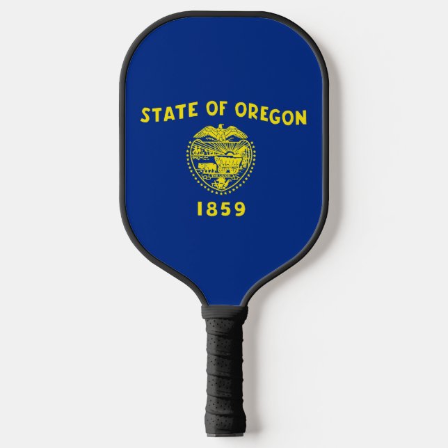 Pickleball Paddle with flag of Oregon, USA (Front)