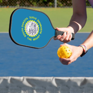Pickleball Paddle with flag of South Dakota, USA