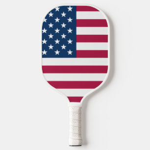 Pickleball Paddle with flag of USA