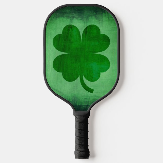 Pickleball Paddle with Irish Shamrock (Front)