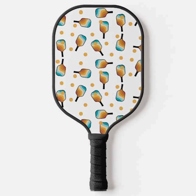 Pickleball Paddles & Ball Pattern (Front)