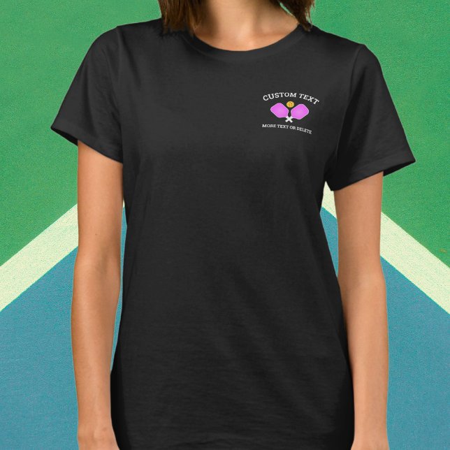 Pickleball Paddles Club Team Logo Custom T-Shirt (Creator Uploaded)