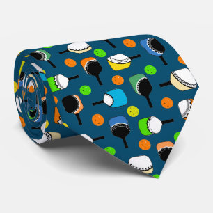 Pickleball Paddles with Fun Cutouts Multicolored Tie
