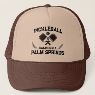 Pickleball Palm Springs California US Custom Trucker Hat