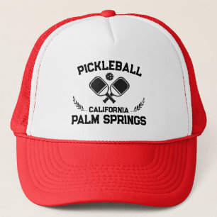 Pickleball Palm Springs California US Custom Trucker Hat