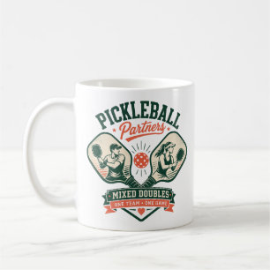 Pickleball Partners Mixed Doubles Coffee Mug