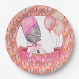 Pickleball Party Birthday Paper Plate