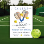 Pickleball Party Dink Birthday Invitation<br><div class="desc">DInk! Watercolor Pickleball invitations. Great for a birthday, tournament, league, retirement, weekend getaway, or any party with pickleball! Features a watercolor pickleball paddles and balls to dink. All wording can be changed. To make more changes go to Personalise this template. On the bottom you’ll see “Want to customise this design...</div>