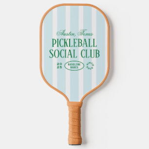 Pickleball Party Favour Green & Blue Sticker Desig Pickleball Paddle