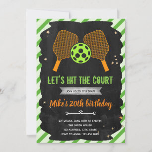 Pickleball party invitation
