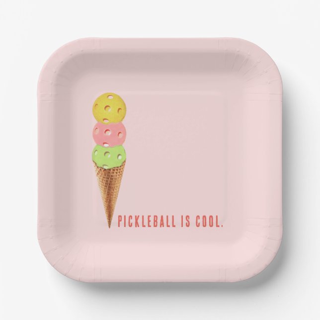 Pickleball Party Paper Plate (Front)