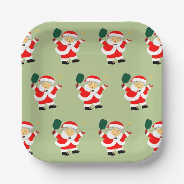 Pickleball Party Paper Plate (Front)