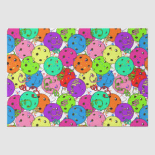 Pickleball Party Pickleball Balloons on White Tissue Paper
