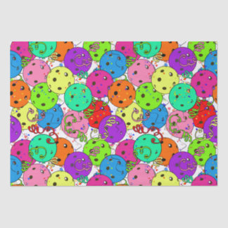Pickleball Party Pickleball Balloons on White Tissue Paper
