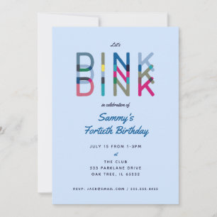 Pickleball Party Sports Lets Dink Party Invitation