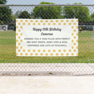 Pickleball Pattern Party or Tournament Custom Banner