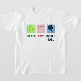 Pickleball Peace and Love T-Shirt