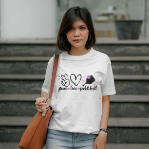 Pickleball, Peace and Love Tshirt