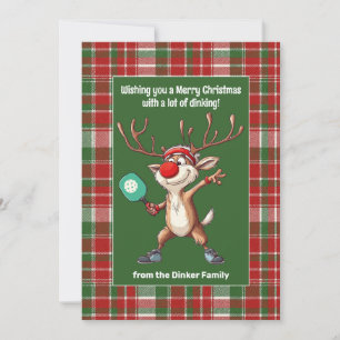 Pickleball🎄 Peace, Paddles & Plaid Holiday Card