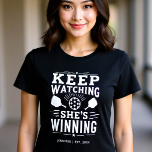 Pickleball Personalised Gift for Her Funny Saying T-Shirt