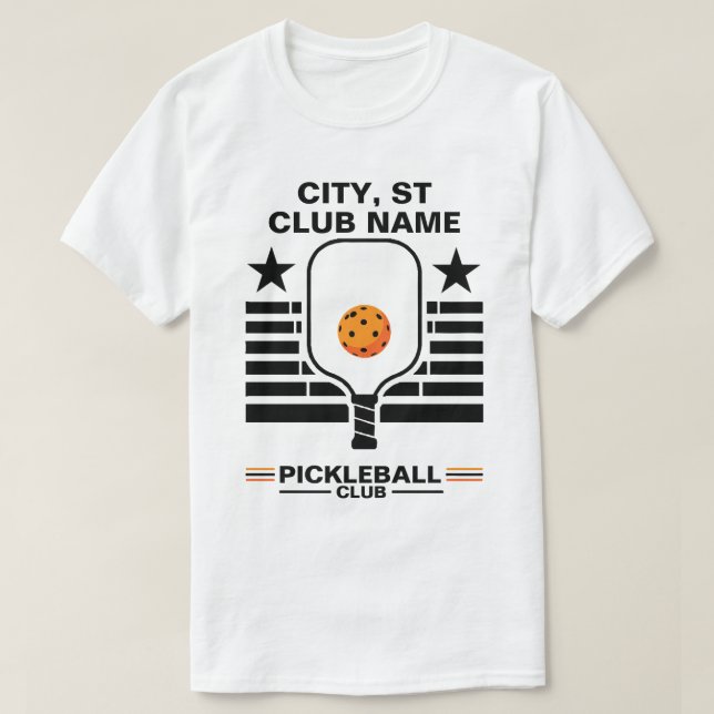 Pickleball Personalised Name Pickleball T-Shirt (Design Front)