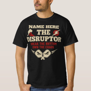 Pickleball Personalised Name The Disruptor T-Shirt