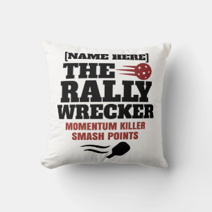 Pickleball Personalised Name The Rally Wrecker Cushion