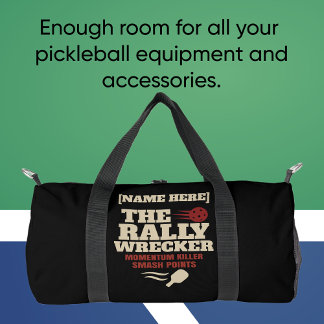 Pickleball Personalised Name THE RALLY WRECKER Duffle Bag