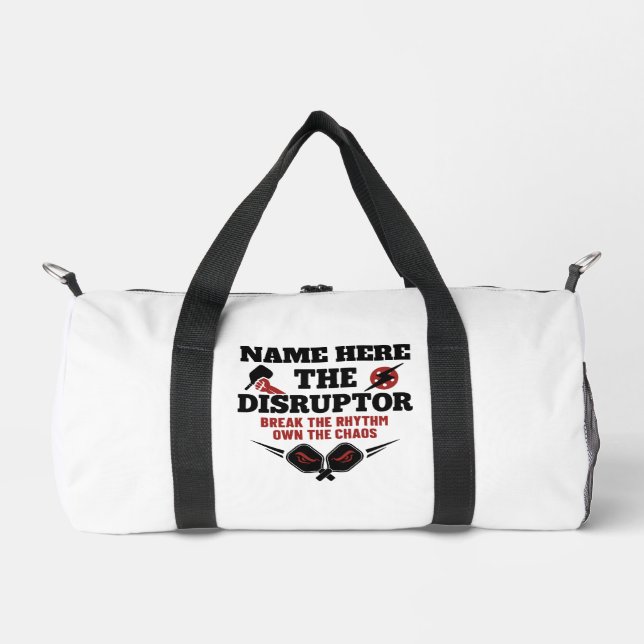 Pickleball Personalised Name The Rally Wrecker Gym Duffle Bag (Front)