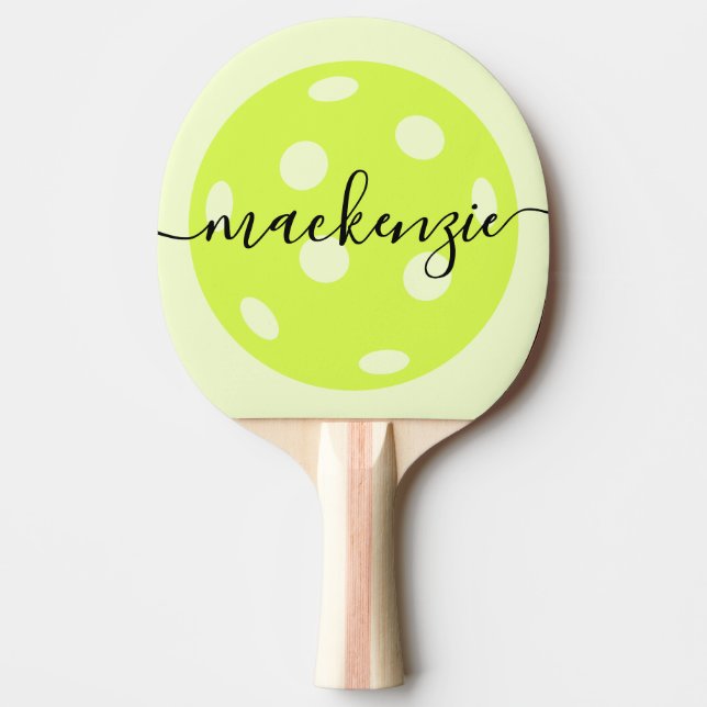 Pickleball Personalised Script Name Ping Pong Paddle (Front)