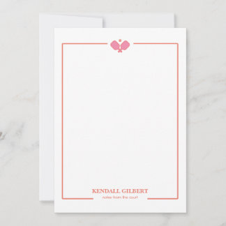 Pickleball Personalized Notecard | Custom Name