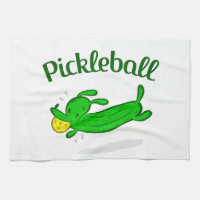 "Pickleball Pickle Dog" Sports Towel