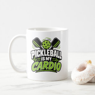 Pickleball "PICKLEBALL IS MY CARDIO" Sports Appare Coffee Mug