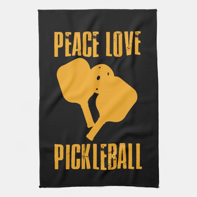 Pickleball Pickleball Player Gift Tea Towel (Vertical)