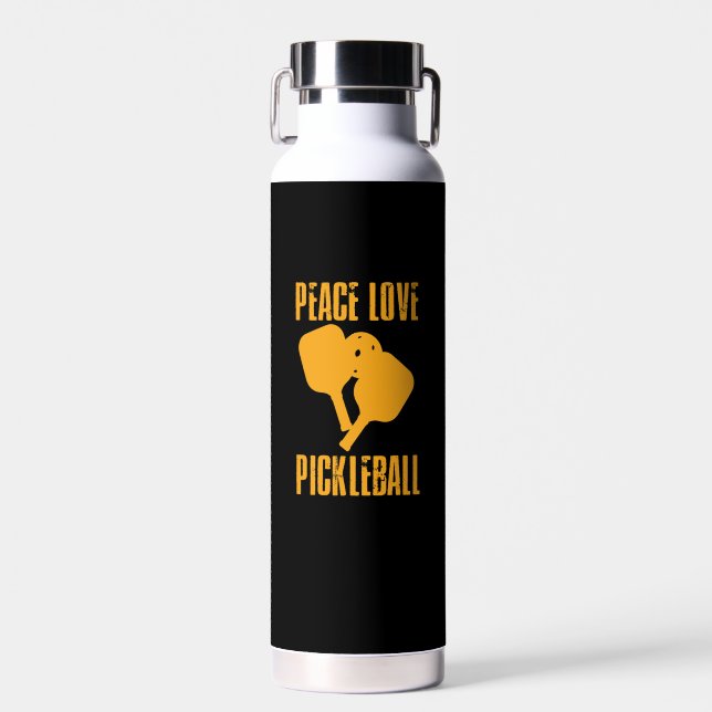 Pickleball Pickleball Player Gift Water Bottle (Front)