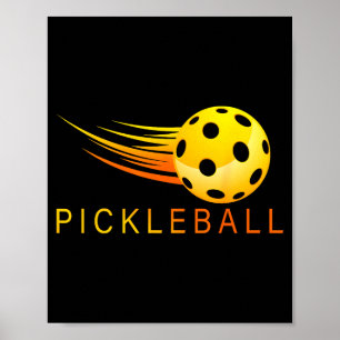 Pickleball pickleball player paddleball lover spor poster