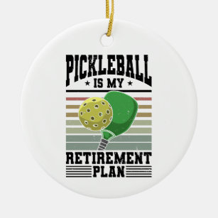 Pickleball - Pickleball Retirement Ceramic Tree Decoration