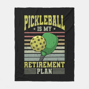 Pickleball - Pickleball Retirement Fleece Blanket
