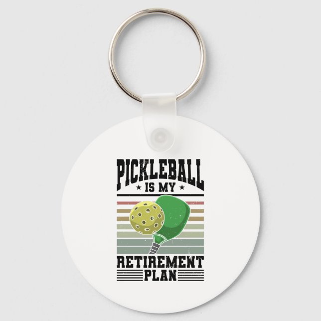 Pickleball - Pickleball Retirement  Key Ring (Front)