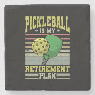 Pickleball - Pickleball Retirement Stone Coaster